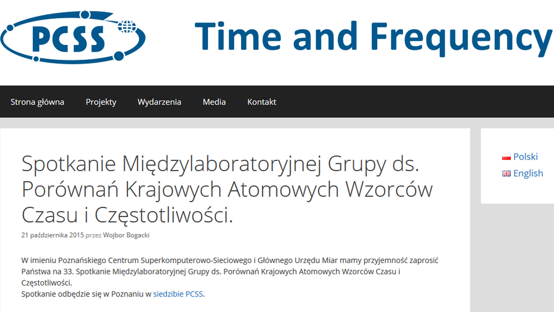 33. Spotkanie Międzylaboratoryjnej Grupy ds. Porównań Krajowych Atomowych Wzorców Czasu i Częstotliwości