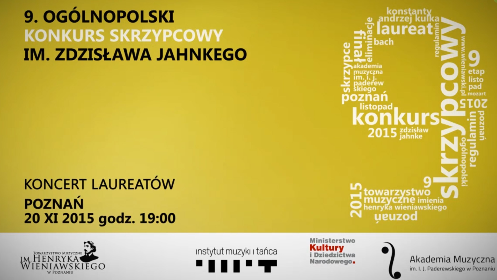 PlatonTV: koncert Laureatów 9 Ogólnopolskiego Konkursu Skrzypcowego im. Zdzisława Jahnkego