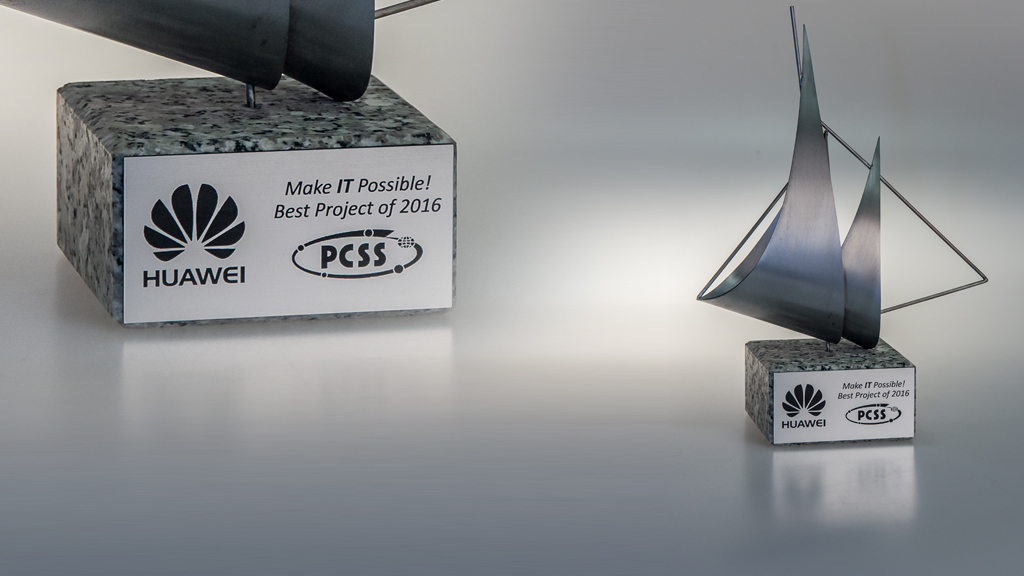 Nagroda dla PCSS za najlepszy projekt 2016 od Huawei