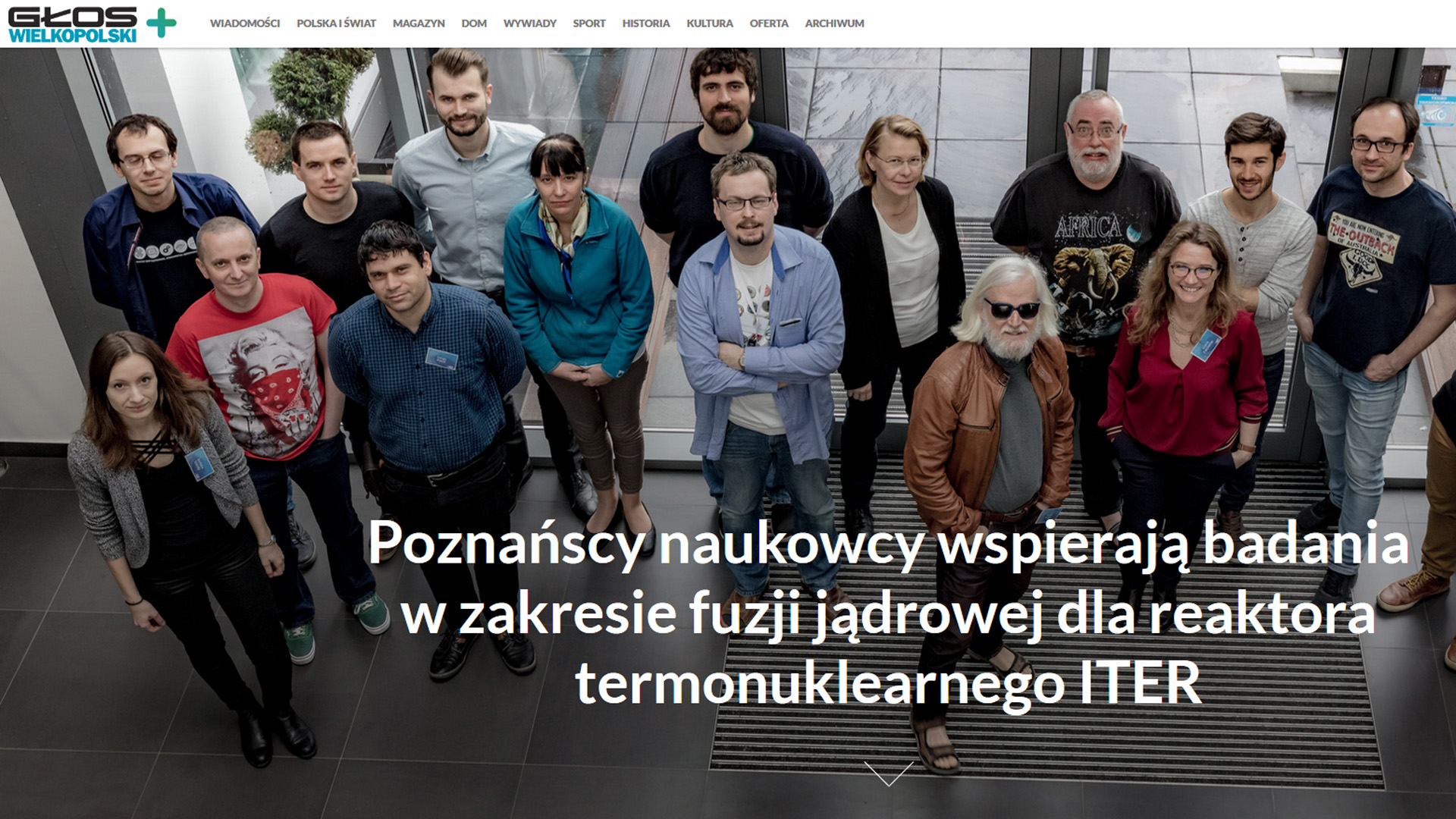 Piszą o nas: Poznańscy naukowcy wspierają badania w zakresie fuzji jądrowej dla reaktora termonuklearnego ITER