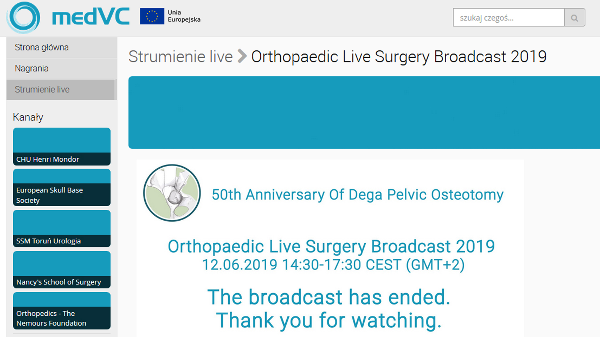 PCSS współorganizatorem Orthopaedic Live Surgery Broadcast 2019