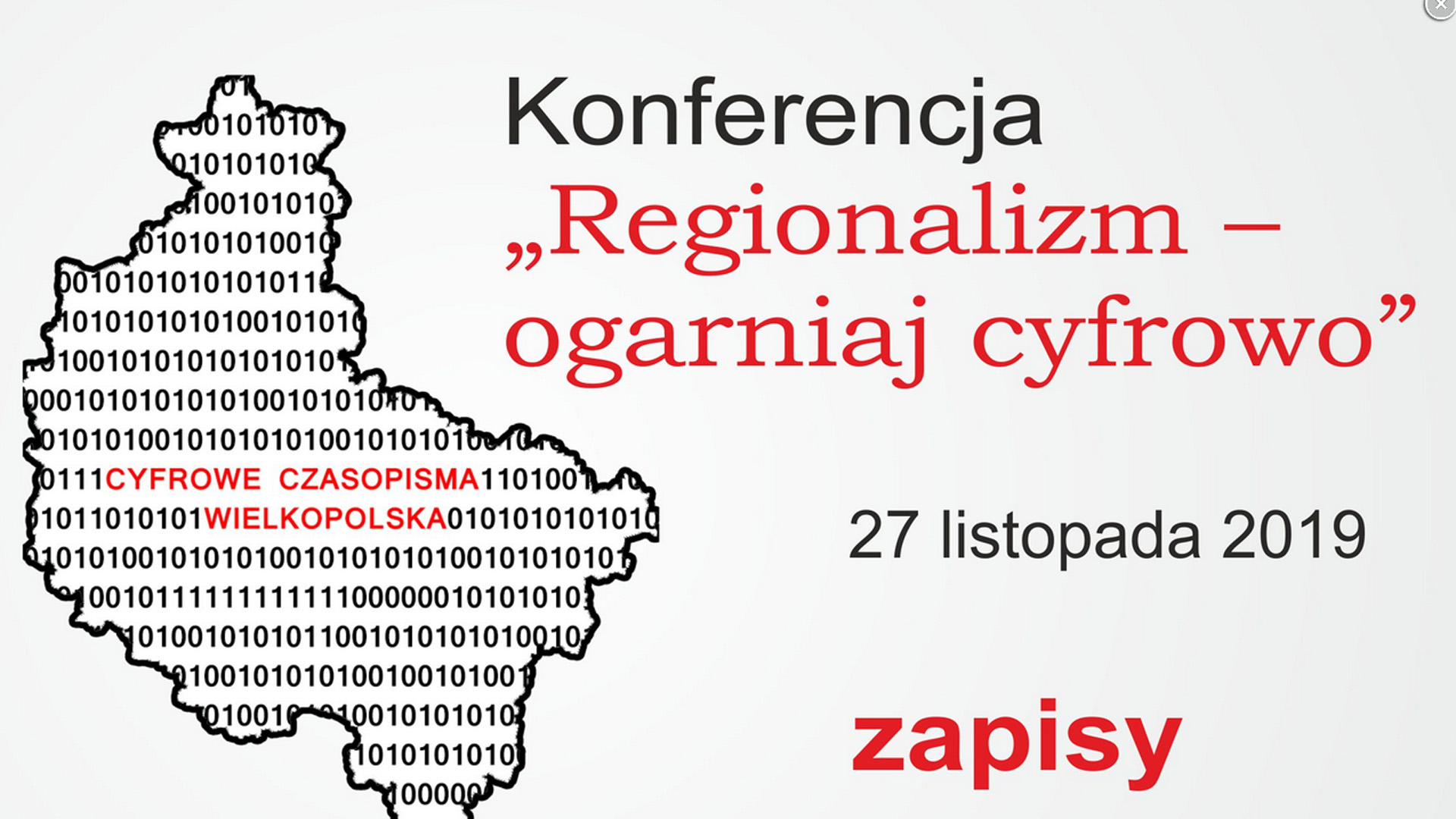 Konferencja „Regionalizm – ogarniaj cyfrowo”