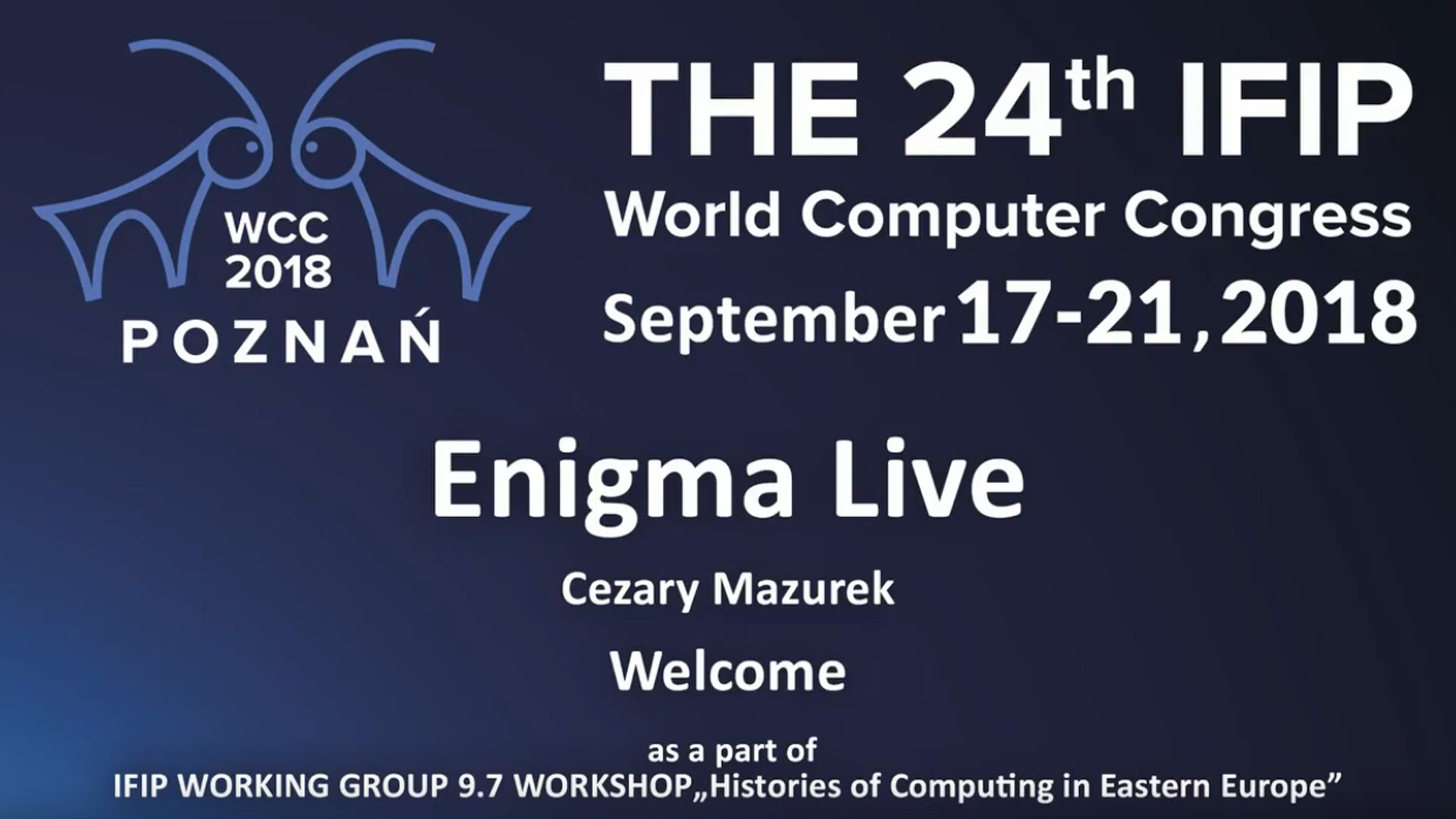 Enigma Live Show podczas WCC 2018