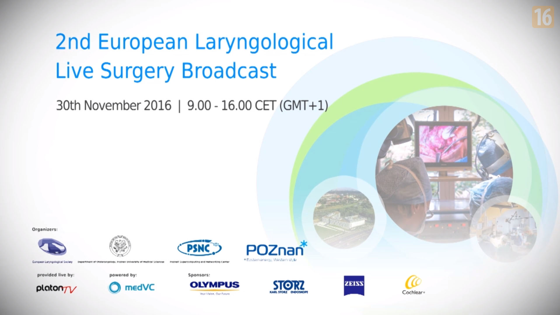 PlatonTV: II edycja Europejskiej Sesji Internetowej „Chirurgia Laryngologiczna LIVE”