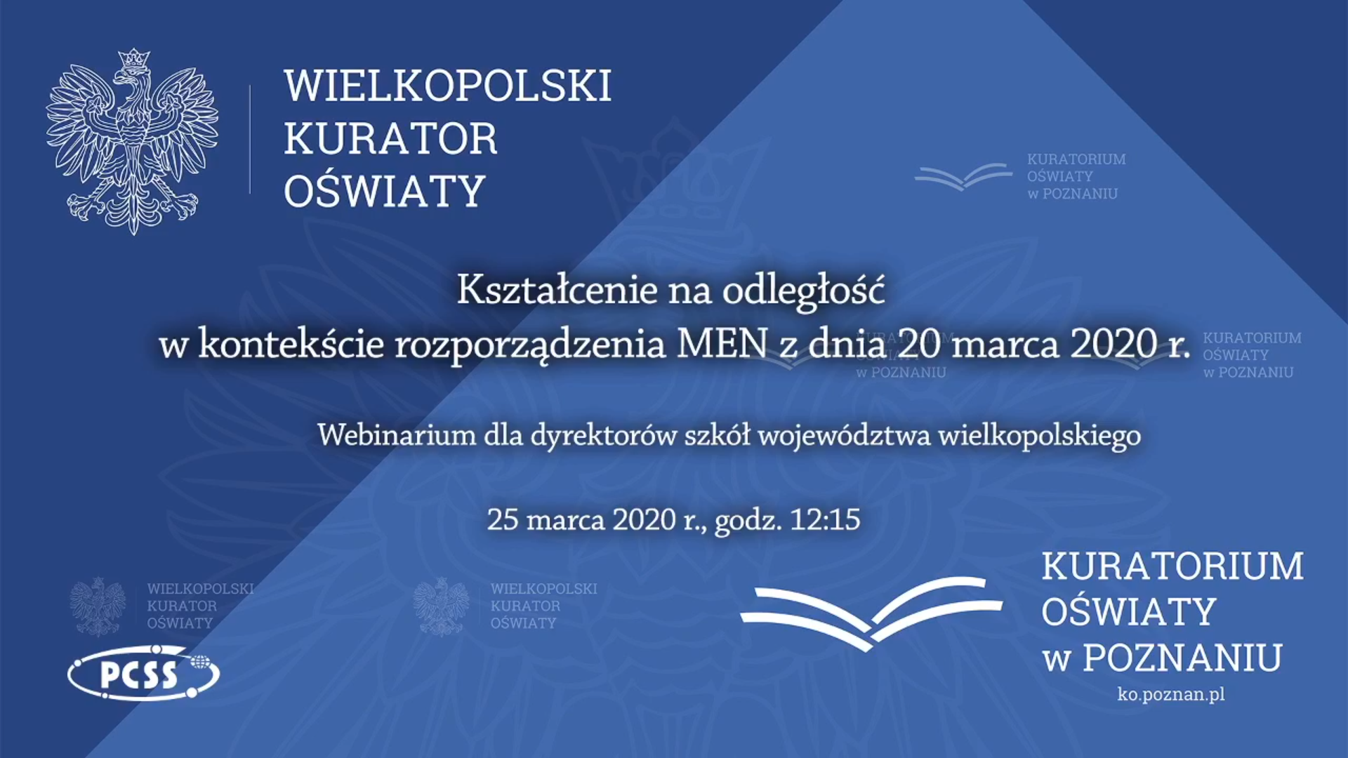 Webinarium dla dyrektorów szkół i placówek