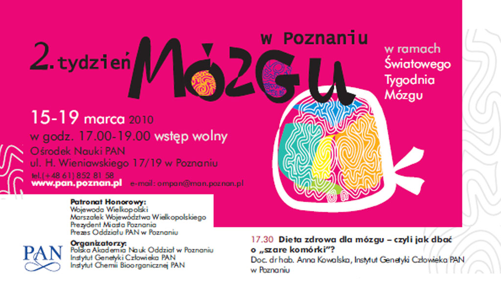 Transmisja na żywo z 2. Tygodnia Mózgu w Poznaniu