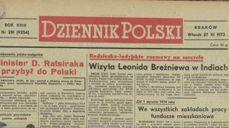 „Dziennik Polski” z 1973 roku 500-tysięczną pozycją w zbiorach Federacji Bibliotek Cyfrowych!