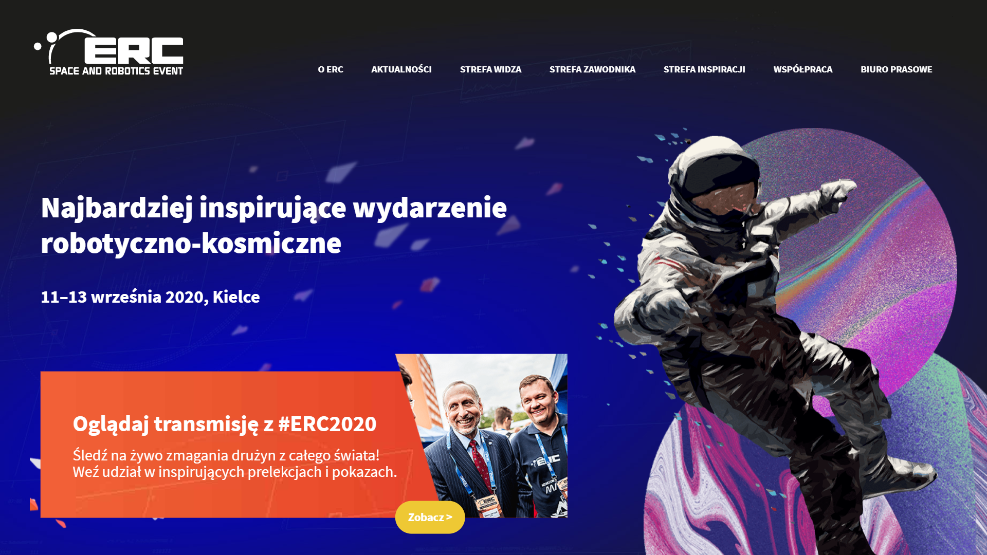 ERC 2020: Zapraszamy na transmisję