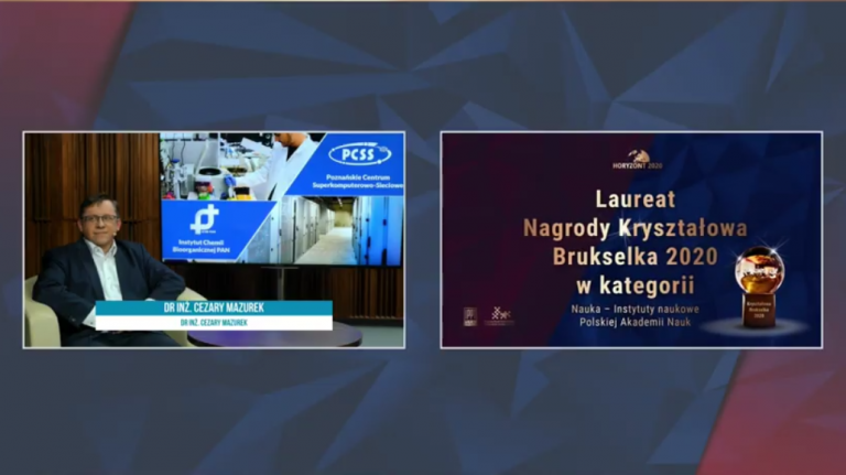 ICHB PAN PCSS laureatem Kryształowej Brukselki 2020
