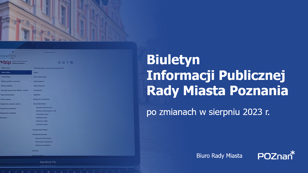 Nowe funkcjonalności BIP Rady Miasta Poznania