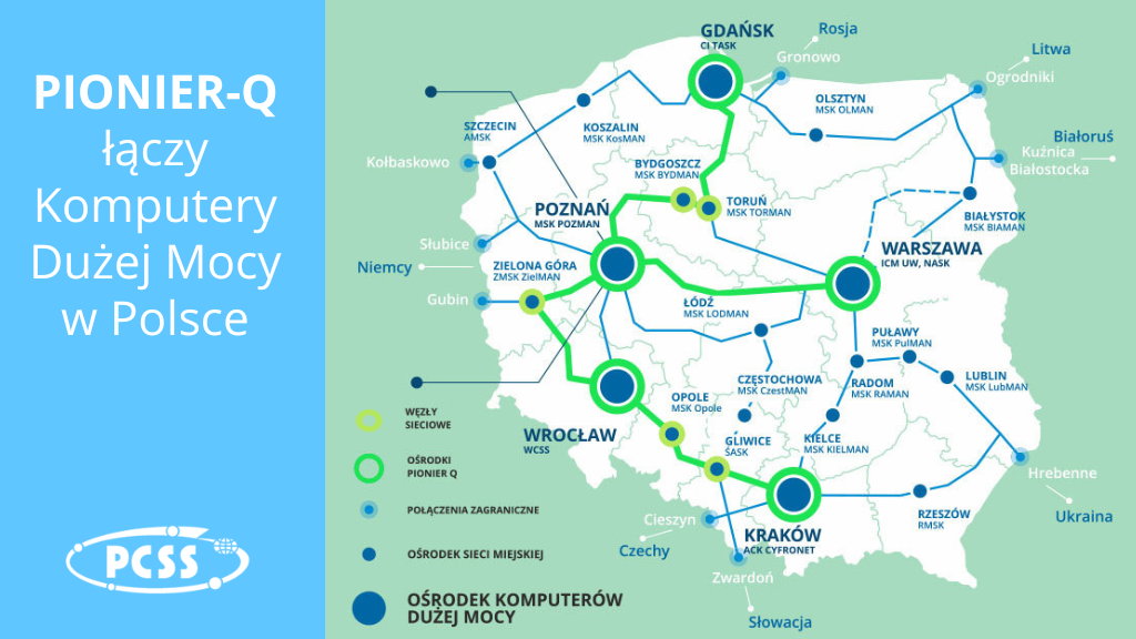 PIONIER-Q połączy Komputery Dużej Mocy w Polsce