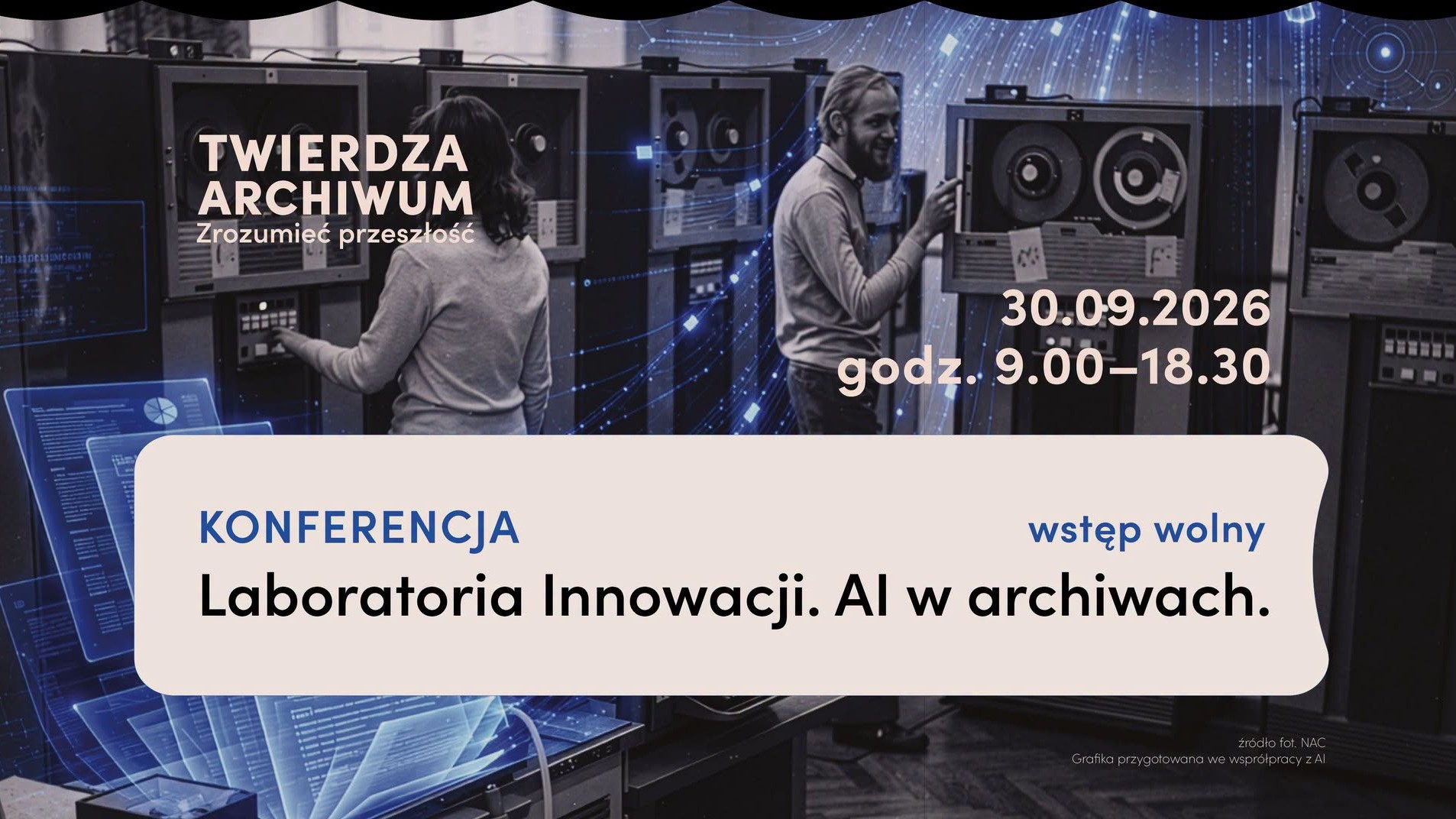 Prezentacja oprogramowania dLibra na konferencji w Instytucie Pileckiego