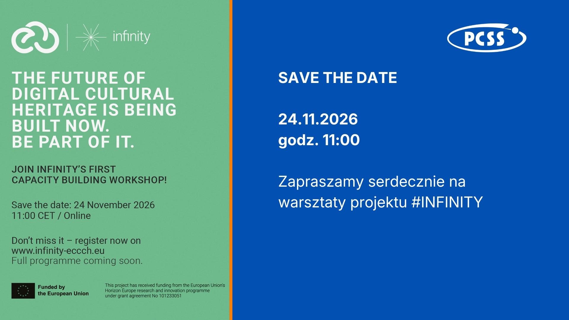 Zapraszamy na warsztaty budowania potencjału w projekcie INFINITY
